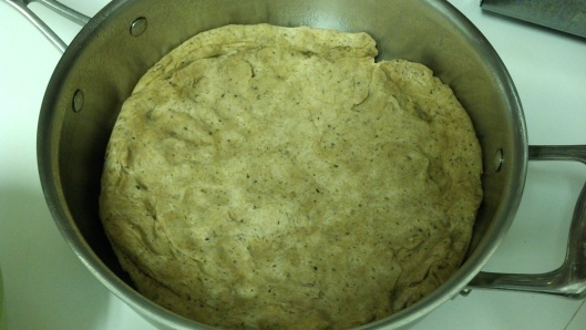 Deep Dish dough in Pan